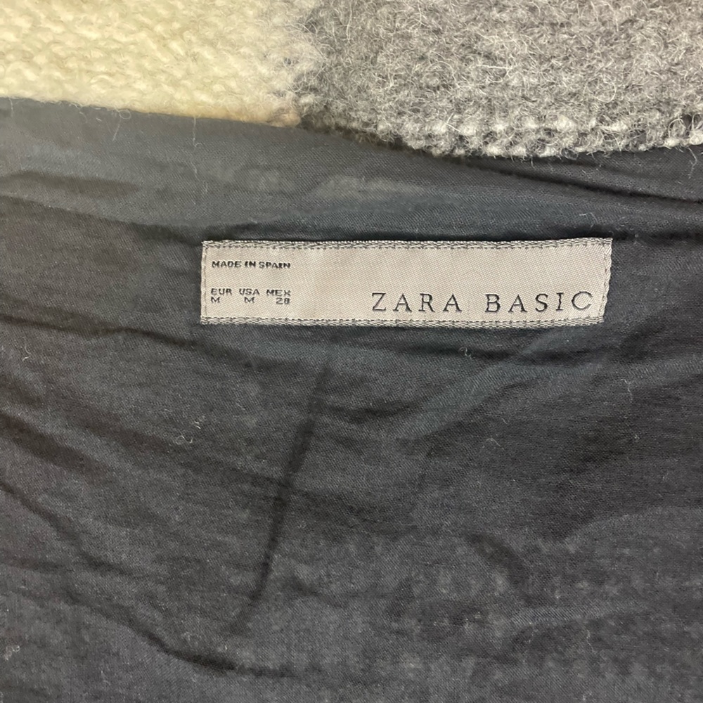 EUC Zara Basic Wool Blend Patchwork Vest - image 6